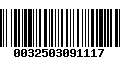 Código de Barras 0032503091117