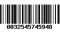 Código de Barras 0032545745948