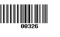 Código de Barras 00326