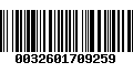 Código de Barras 0032601709259