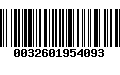 Código de Barras 0032601954093