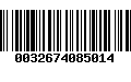 Código de Barras 0032674085014