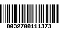 Código de Barras 0032700111373