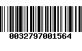 Código de Barras 0032797001564