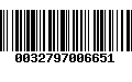 Código de Barras 0032797006651