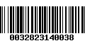 Código de Barras 0032823140038