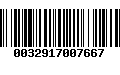 Código de Barras 0032917007667