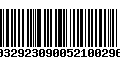 Código de Barras 00329230900521002969