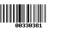 Código de Barras 00330381