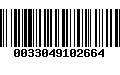 Código de Barras 0033049102664