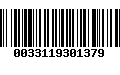 Código de Barras 0033119301379