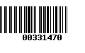 Código de Barras 00331470