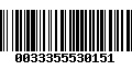 Código de Barras 0033355530151