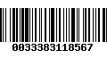 Código de Barras 0033383118567