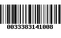 Código de Barras 0033383141008