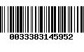 Código de Barras 0033383145952