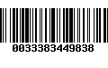 Código de Barras 0033383449838