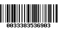 Código de Barras 0033383536903