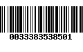 Código de Barras 0033383538501