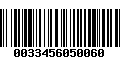 Código de Barras 0033456050060