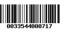 Código de Barras 0033544000717