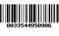 Código de Barras 0033544950906