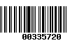 Código de Barras 00335720