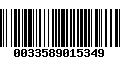 Código de Barras 0033589015349