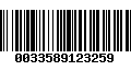 Código de Barras 0033589123259