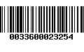 Código de Barras 0033600023254