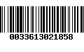 Código de Barras 0033613021858