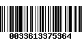 Código de Barras 0033613375364