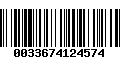 Código de Barras 0033674124574