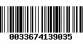 Código de Barras 0033674139035