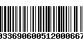 Código de Barras 00336906005120006678