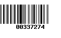 Código de Barras 00337274