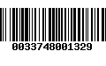 Código de Barras 0033748001329