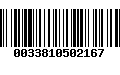 Código de Barras 0033810502167