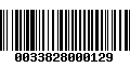 Código de Barras 0033828000129