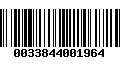 Código de Barras 0033844001964