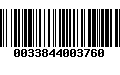 Código de Barras 0033844003760