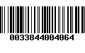 Código de Barras 0033844004064