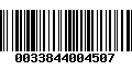 Código de Barras 0033844004507