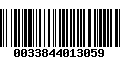 Código de Barras 0033844013059