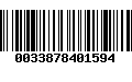 Código de Barras 0033878401594