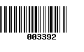 Código de Barras 003392