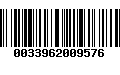 Código de Barras 0033962009576