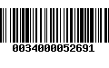 Código de Barras 0034000052691