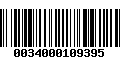 Código de Barras 0034000109395