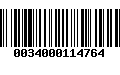 Código de Barras 0034000114764